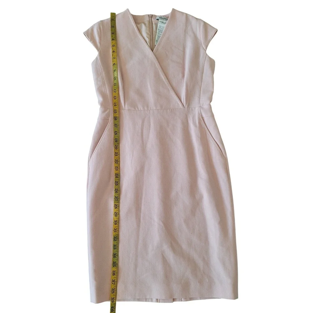 Max Mara Weekend Rose Pink  Midi Dress size 12 - Picture 4 of 5